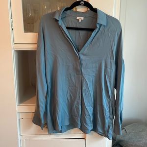 Vince silk button down shirt
